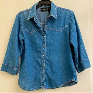 No Boundaries 100% Cotton Ladies Denim Top